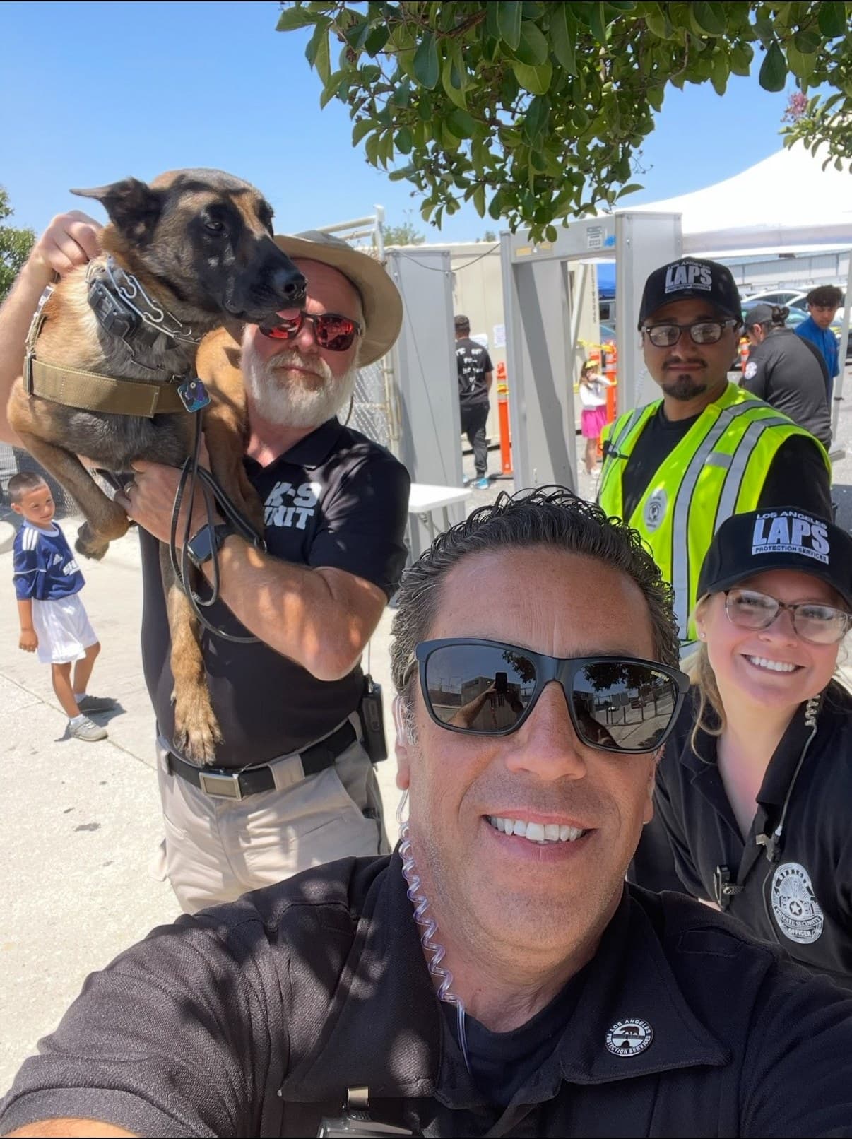 LAPS team with K-9 unit